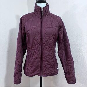 CloudVeil purple pink floral quilted jacket
